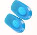 Elastic blue GEL heel pad shock absorption relieve heel pain new insole half size pad men's and women's size_viptrois.com