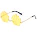 Flower Frameless Sunglasses - European & American Style (Shell Pattern, Catwalk & Street Fashion Trend Glasses)_viptrois.com