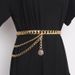 2020 Spring and Summer New Style European and American Retro Coin Head Metal Chain Women's Waist Chain Belt_viptrois.com