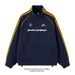 Men's Clothing Contrast Color Three Bar Cardigan Sweatshirt Men's Trendy Brand Loose Casual Stand Up Collar Jacket Heavyweight Couple Sports Tops_viptrois.com