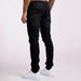 Men's Slim Fit Denim Jeans Stretch Comfort Classic Black Blue Gray Tapered Ankle Versatile Classic Washes_viptrois.com