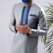 Men's moslem Wish Style Casual Grey Slim Shirt 1175446_viptrois.com