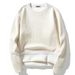 Men's Waffle Knit Long Sleeve T-Shirt Winter Thermal Layering Shirt Loose Fit Pullover Fleece Lined Casual Streetwear_viptrois.com