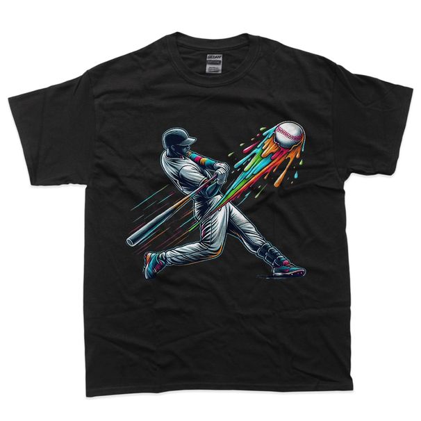 Baseball Player Drip T-Shirt Mens Womens Tees Top_viptrois.com