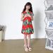 New Children's Skirt Girls' Knife Bean Print Vest Skirt Baby Sleeveless Dress_viptrois.com