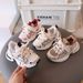 Children's Dad Shoes Autumn New Mesh Breathable Girls Sports Shoes Lightweight Versatile Boys Single Mesh Shoes Trendy_viptrois.com