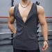 2025 Summer Knitted Vertical Stripe Fitness Sports Leisure Slim-fitting Wide Shoulder Tank Top_viptrois.com