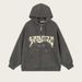 Men's Vintage Style Hooded Zip-Up Sweatshirt With Flocking Embroidery Star & Letter Design, Loose Fit Casual Hoodie Jacket_viptrois.com