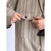 Men’s Retro Striped Shirt – Inspired Oversized Workwear Shirt With Chest Pocket (Khaki)_viptrois.com