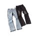 Men's High Street Casual Preppy Style Hip Hop Worn Out Stretch Jeans Midweight Denim Flare Pants Black Zipper Fly Spring Autumn Winter_viptrois.com