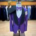 Men's Clothing Men's Slim Suit Three Piece Suit Single Row One Button Side Open Double Fork_viptrois.com