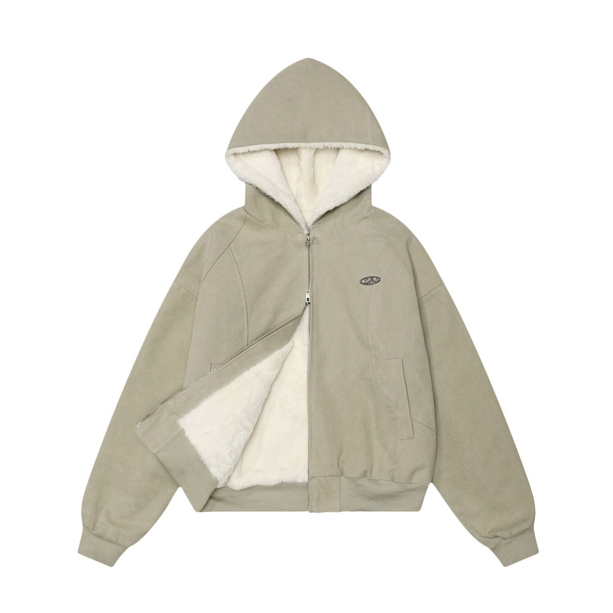 Heavyweight Cleanfit Winter Jacket For Men & Women - Oversized Streetwear Hooded Coat With Washed Cotton Filling_viptrois.com