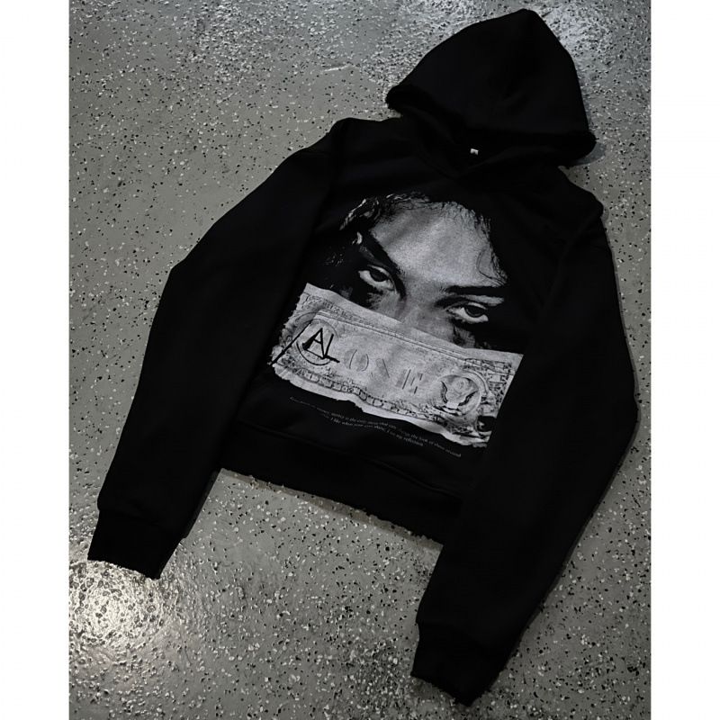 Dark Y2K Hoodie – Oversized Anime Print Streetwear Pullover, Gothic Unisex Retro Hooded Sweatshirt For Urban Edge_viptrois.com