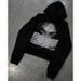 Dark Y2K Hoodie – Oversized Anime Print Streetwear Pullover, Gothic Unisex Retro Hooded Sweatshirt For Urban Edge_viptrois.com