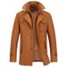 Men's Clothing Autumn And Winter Woolen Coat Middle Aged Double Layer Collar Wool Coat Jacket _viptrois.com