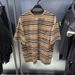 Men's Clothing Summer Retro Striped Shirt Loose Simple Half Sleeve_viptrois.com