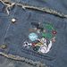 CT Jiayiku Men's Clothing | 2025 Trendy Brand Denim Washed Fringe Cartoon Embroidery Short Sleeve Shirt_viptrois.com