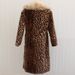 Men's Clothing Women's Leopard Print Winter Thickened Warm Mink Fur Coat Long Fur Coat Raccoon Fur Large Fur Collar Windbreaker_viptrois.com