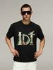 Summer Washed Cotton Tee, Men's Full Color Fairy Tale Plant Animal D Alphabet Graphic Casual Oversized Short Sleeve_viptrois.com