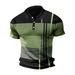 2025d 2025 Summer New Men's Polo Shirt Short Sleeve Gradient Color Button Top_viptrois.com