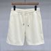 Men's Clothing Casual Cotton Shorts - Breathable Summer Loose Fit Athletic Shorts With 6 Colors (White/Black/Grey/Beige/Brown/Navy) - Sizes M To 5XL_viptrois.com