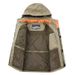 Men's All-Season Utility Jacket – Lightweight Nylon Shell With Fleece Lining, Multi-Pocket Tactical Design & Hooded Windbreaker (Khaki/Army Green)_viptrois.com