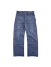 Vintage Distressed Workwear Pants - Relaxed Straight Leg French Carpenter Trousers With Paint Splatter Effect_viptrois.com