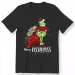 MENS WOMENS Merry Kissmy-ss Ladies Christmas Funny T-Shirt Mens Womens Tees Top Santa Xmas Gift Tee_viptrois.com