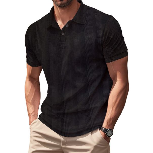 Men's Clothing Summer Simple Men's Golf Short Sleeved Breathable Polo Polo Shirt_viptrois.com