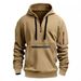 Pure Pure 2024 Cross-Border Autumn Winter Men's Sweatshirt Hoodie Pocket Zipper Pullover Sports Casual Fleece Thickened_viptrois.com