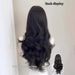 Korean Temperament Big Wave Simulation Hair Bangs Autumn And Winter Wig Women's Natural Full Head Cover_viptrois.com