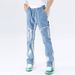 Men's Clothing Autumn Jeans Simple And Versatile High Waist Zipper Daily Trendy Trousers_viptrois.com