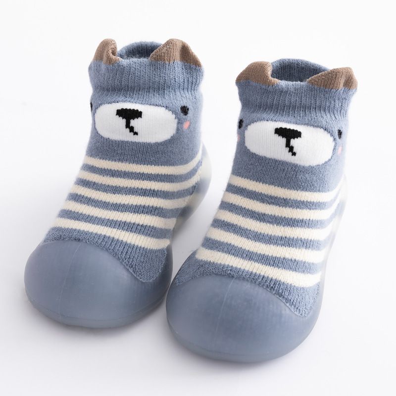 Autumn Winter Cute Cartoon Warm Baby Toddler Shoes Children's Socks Shoes Shoes Socks Integrated Infants Boys and Girls_viptrois.com