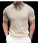 Men's Clothing Summer Slim Fit Light Mature Thin Lapel Short Sleeve Knitted Polo Shirt Men's High End Casual Handsome T Shirt Half Sleeve T Shirt_viptrois.com