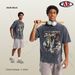 Men's Clothing Trendy Young Batik Old Retro Print Short Sleeved T Shirt_viptrois.com