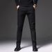 High-end Black Casual Trousers For Men In The Spring Of 2025, With A Four-sided Drape And A Simple Mid-waist Business No-iron Design_viptrois.com