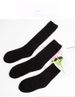 jk Calf Socks, Women's Cotton Long Socks, Black Slimming College Style High Socks_viptrois.com