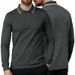 Men's Casual Slim Fit Long Sleeve Polo Shirt - Business Relaxed Solid Color Button Down Collar Top For Dating & Office (Spring/Autumn)_viptrois.com