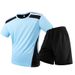 Summer Ice Silk Men's Short Sleeve Set Casual Plus Size Quick Drying Crew Neck T-Shirt And Shorts Thin Men's Clothing_viptrois.com