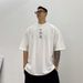 Korean Style Trendy Men's Muscle Fitness Brother Breathable Loose Short Sleeved T-shirt Summer Casual Running Sports Top_viptrois.com