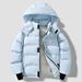 Men's Clothing Couple Cotton Padded Winter Hooded Loose Versatile US Embroidered Solid Color Windproof And Cold Resistant Cotton Coat_viptrois.com