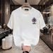 Summer New Men's Short Sleeved With Personalized Printing, Fashionable, Loose, Versatile,_viptrois.com