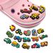 Cartoon Cute Engineering Car Series Shoes Flower Shoe Buckle Soft Rubber Shoes Accessories Toy Gift For Children_viptrois.com