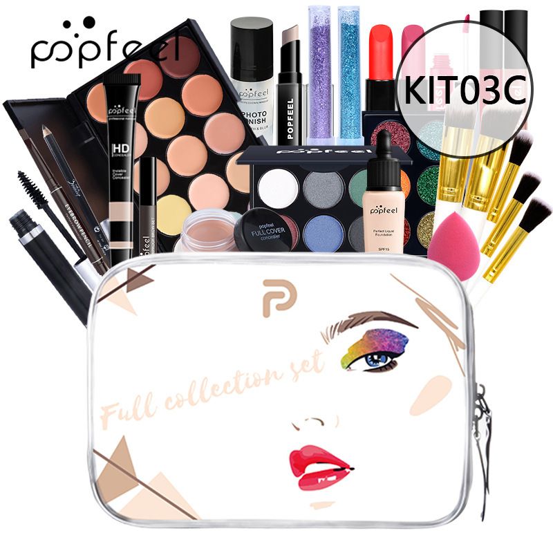 In Kit For Women Full Kit, All In One Makeup Sets Include Eyebrow Eyeliner Eyeshadow_viptrois.com