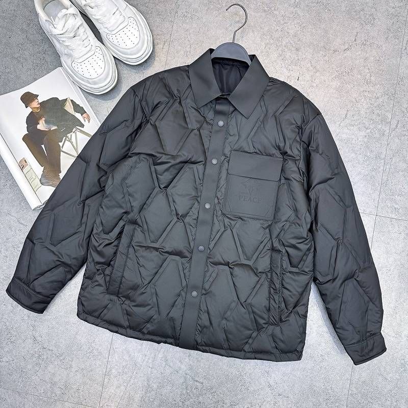 Men's Clothing Lapel Goose Down Jacket Fashion Shirt Style Single Breasted Down Jacket_viptrois.com