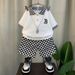 Kids Clothing Boys' Polo Shirt Suit Fashionable Short Sleeved Boy Baby Summer Clothes Street Clothes_viptrois.com