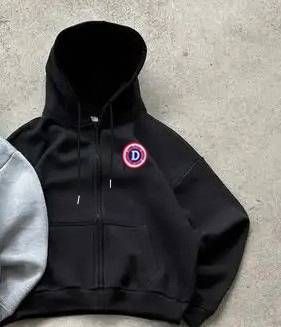 Men's Hooded Sweatshirt Set With D-Letter Print Zipper Sweatpants Casual Trousers High Street Hip Hop Rap Street Men And Women Sweatpants_viptrois.com