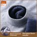 Pure Men's Fleece-Lined Thickened Sweater, Casual Autumn Winter High Neck Base Knitwear_viptrois.com