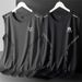 Men's Clothing Summer Thin Trend Fitness Running Quick Drying Seamless Waistcoat Hurdles Loose Sleeveless T Shirt_viptrois.com