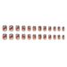False Nails Gradient Haze Blue Red Brown Blush Irregular Pattern Retro Whitening Detachable Wearable Nail Plate_viptrois.com